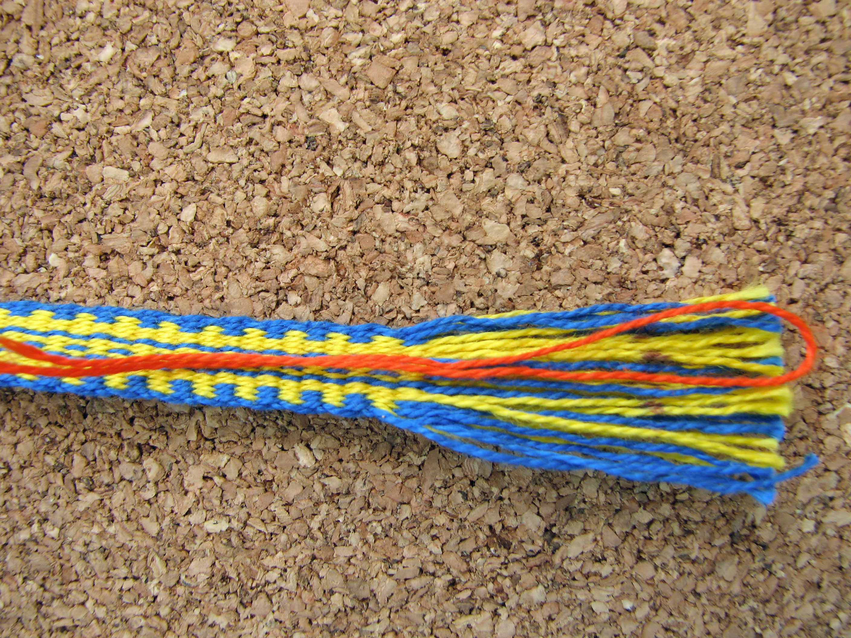 weaving shoelaces